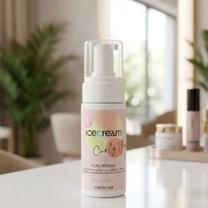 Inebrya Ice Cream Curly Plus Mousse 150ml الموس المبتكر للشعر الكيرلي والمموج